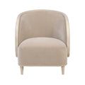 Varaluz 510CH28A Ash Blond,Mushroom Mohair Hayworth Accent Chair - Ash Blond/mushroom Mohair Image 1