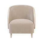 Varaluz 510CH28A Ash Blond,Mushroom Mohair Hayworth Accent Chair - Ash Blond/mushroom Mohair Image 1