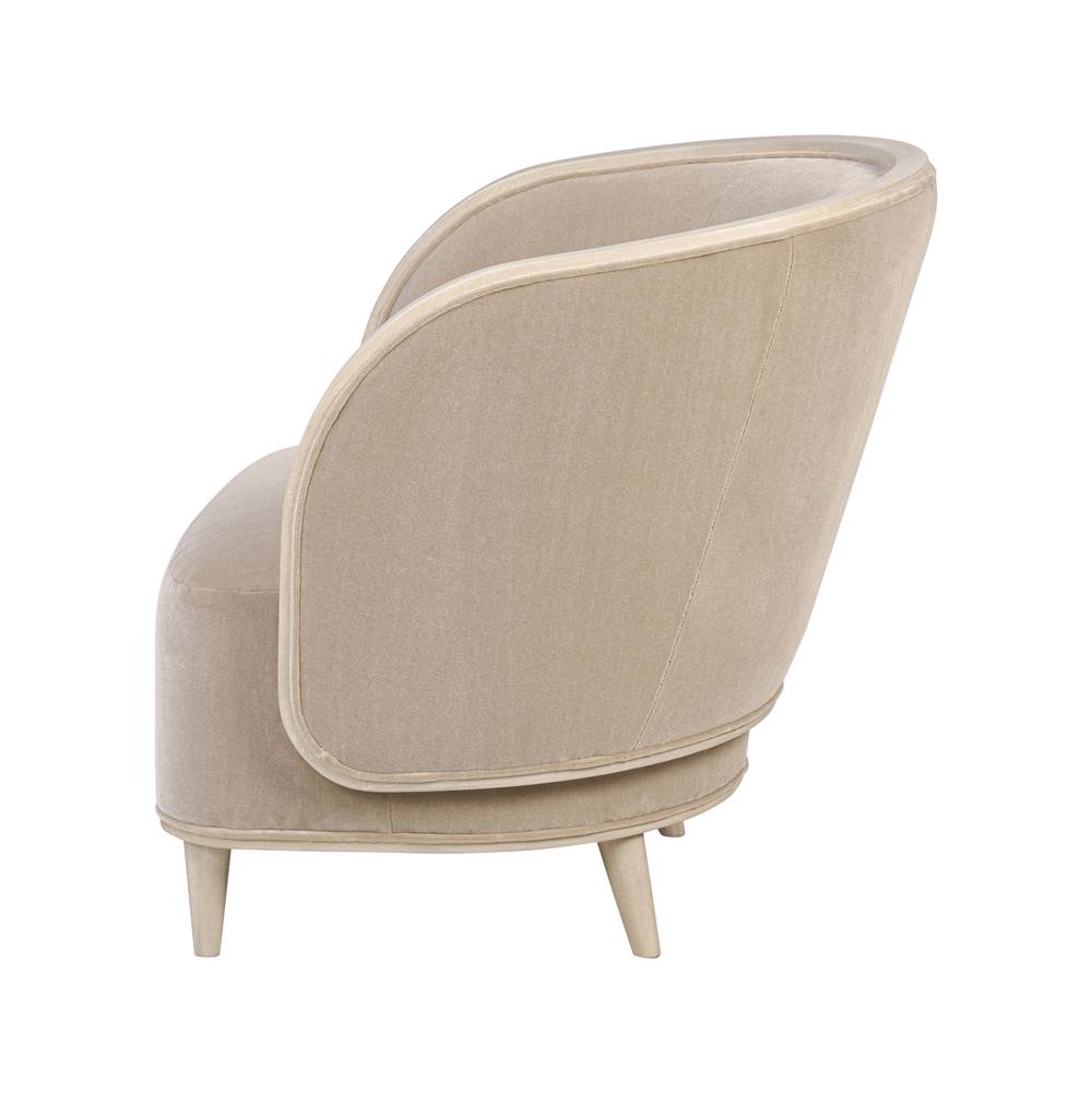 Varaluz 510CH28A Ash Blond,Mushroom Mohair Hayworth Accent Chair - Ash Blond/mushroom Mohair Image 9