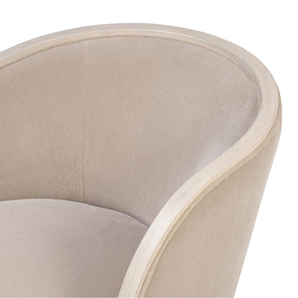 Varaluz 510CH28A Ash Blond,Mushroom Mohair Hayworth Accent Chair - Ash Blond/mushroom Mohair Image 5