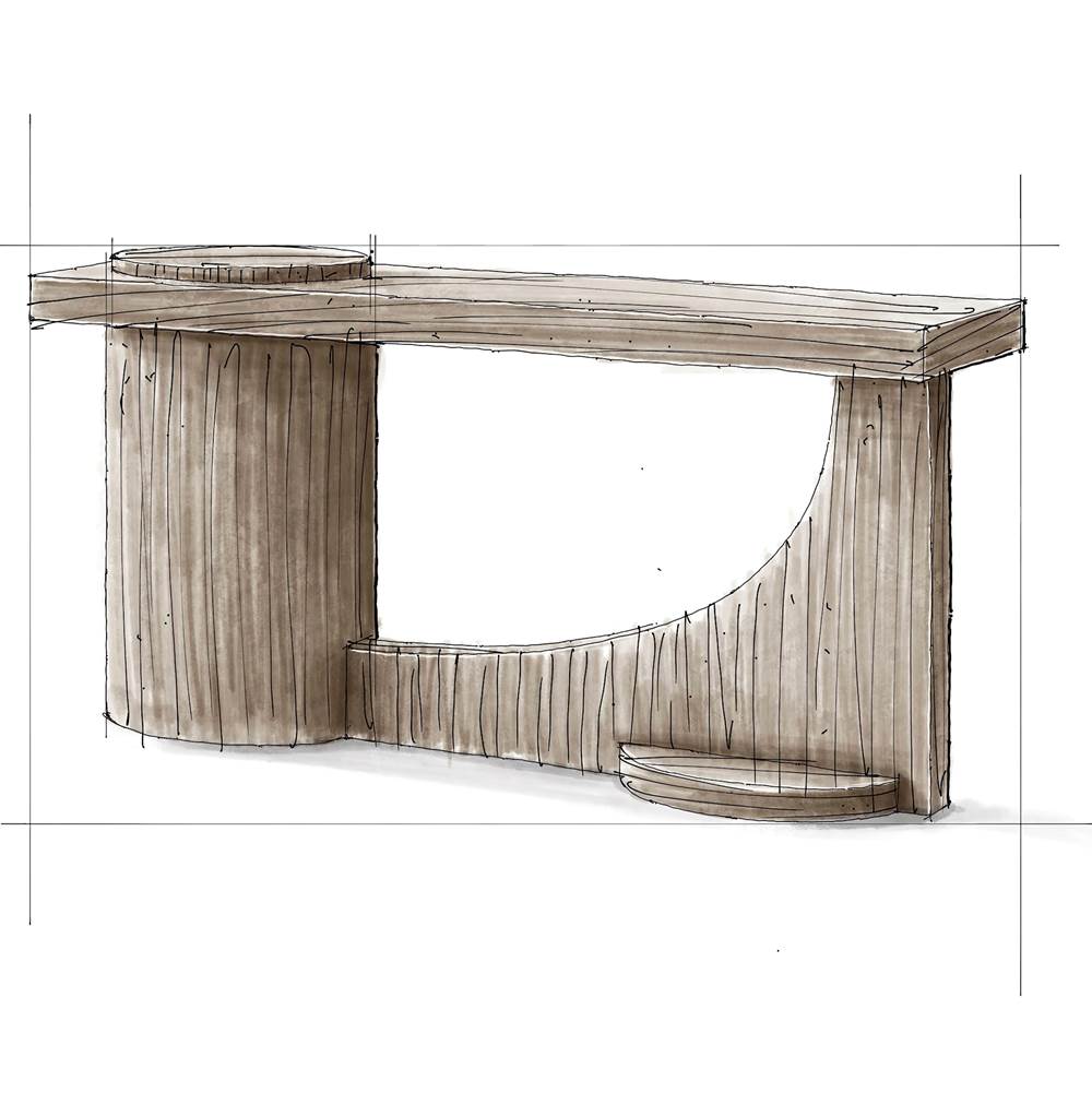 Varaluz 512TA62A Ash Blonde Westwood Console Table - Ash Blonde Image 2
