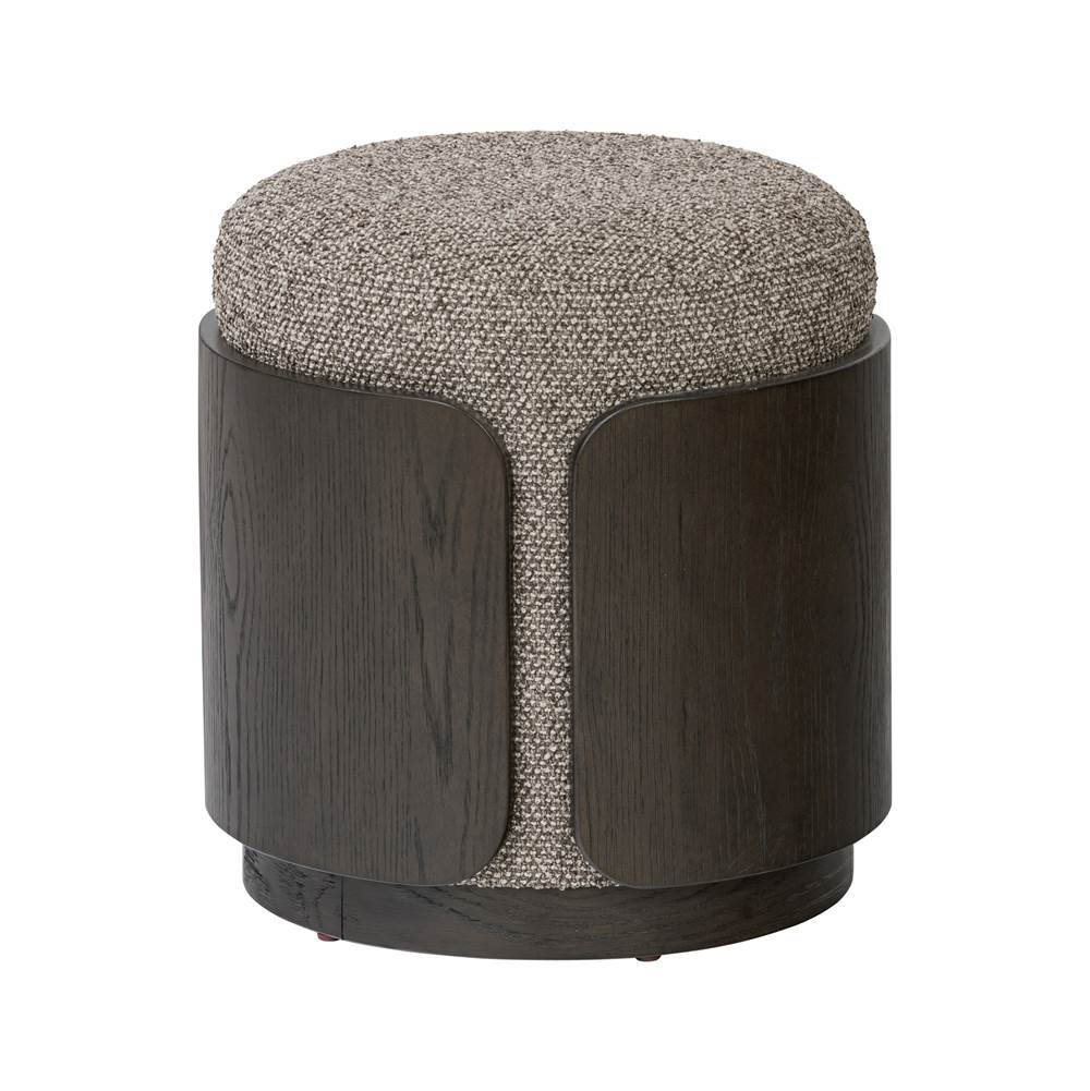 Varaluz 513CH17A Dark Brown Oak,Earth Hutton Ottoman - Dark Brown Oak/earth Image 1