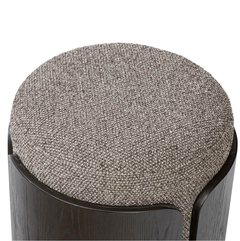 Varaluz 513CH17A Dark Brown Oak,Earth Hutton Ottoman - Dark Brown Oak/earth Image 7