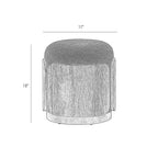 Varaluz 513CH17A Dark Brown Oak,Earth Hutton Ottoman - Dark Brown Oak/earth Image 2