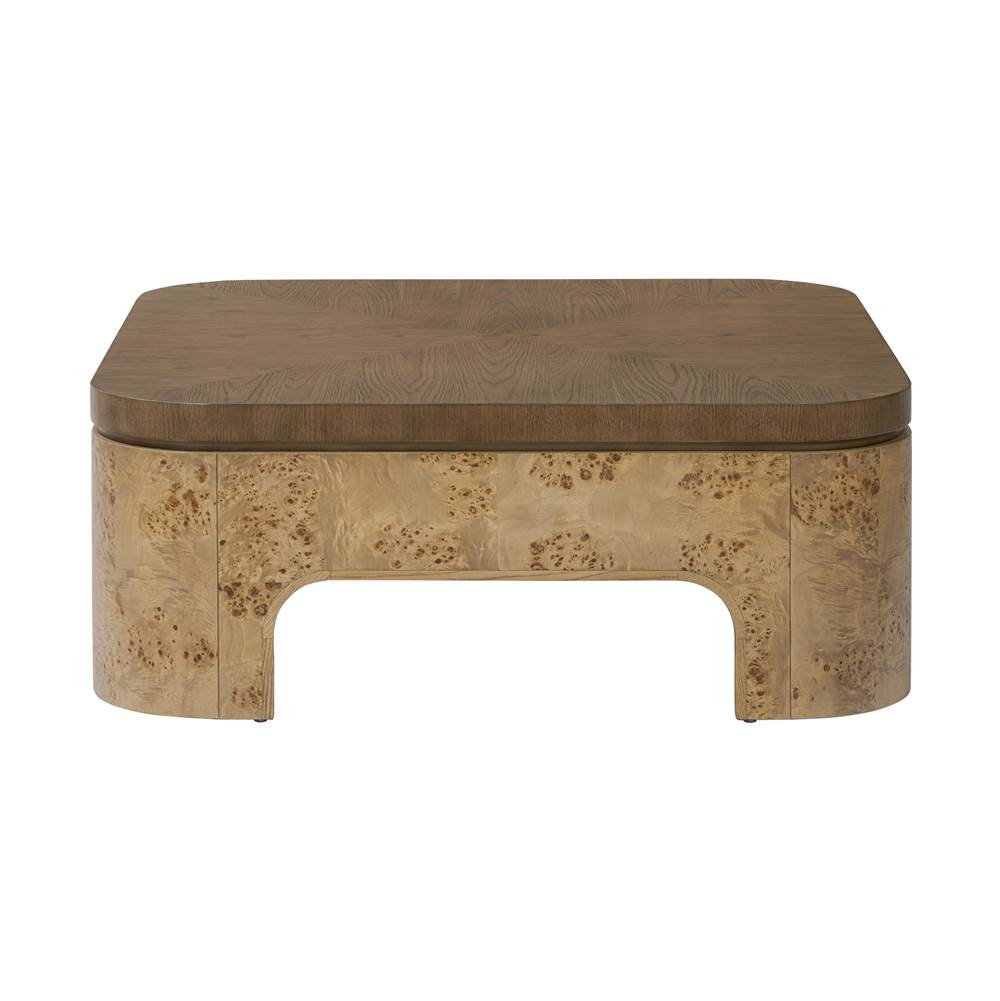 Varaluz 514TA44A Mushroom Oak,Mappa Burl Mckinney Coffee Table - Mushroom Oak/mappa Burl Image 1