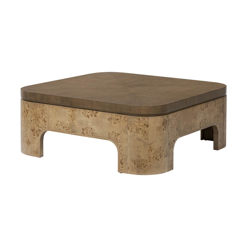 Varaluz Mckinney Coffee Table - Mushroom Oak/mappa Burl