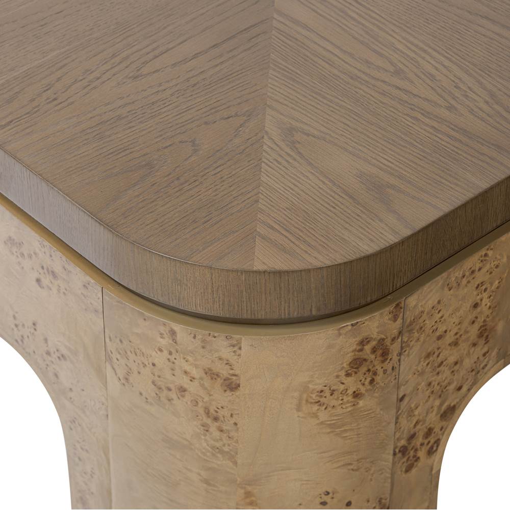 Varaluz 514TA44A Mushroom Oak,Mappa Burl Mckinney Coffee Table - Mushroom Oak/mappa Burl Image 6