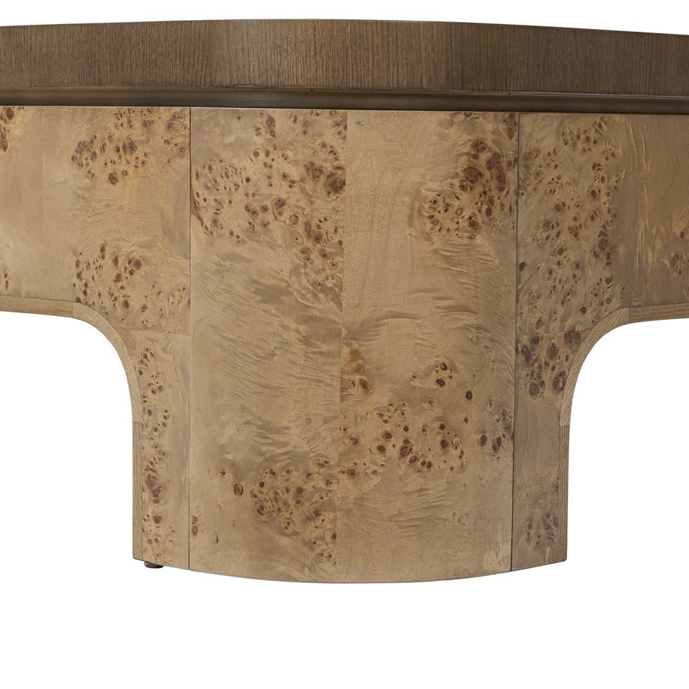 Varaluz 514TA44A Mushroom Oak,Mappa Burl Mckinney Coffee Table - Mushroom Oak/mappa Burl Image 3
