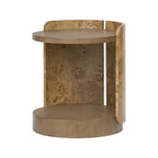Varaluz 514TE20A Mushroom Oak,Mappa Burl Mckinney Side Table - Mushroom Oak/mappa Burl Image 1