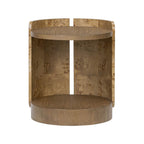 Varaluz Mckinney Side Table - Mushroom Oak/mappa Burl