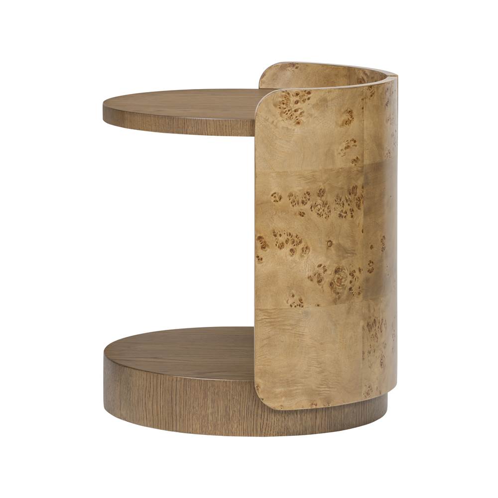Varaluz 514TE20A Mushroom Oak,Mappa Burl Mckinney Side Table - Mushroom Oak/mappa Burl Image 9