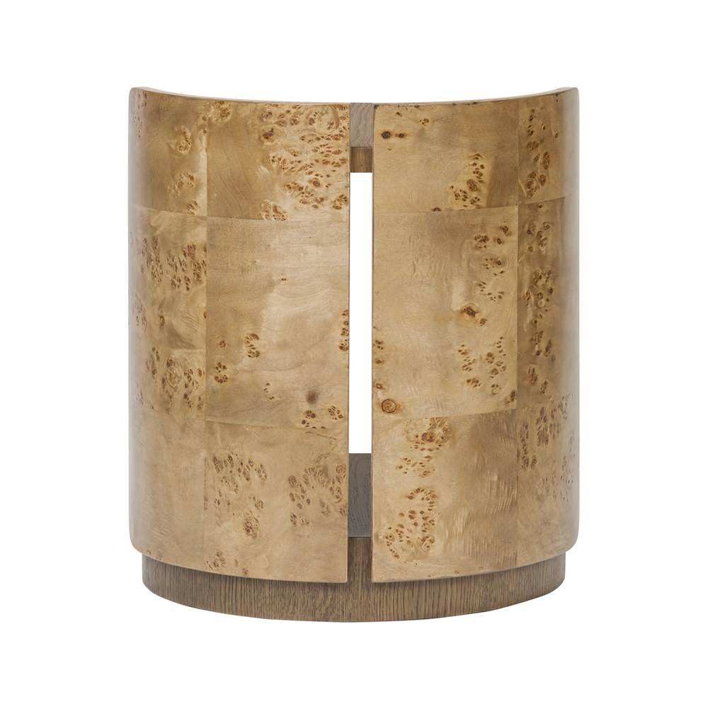 Varaluz 514TE20A Mushroom Oak,Mappa Burl Mckinney Side Table - Mushroom Oak/mappa Burl Image 8