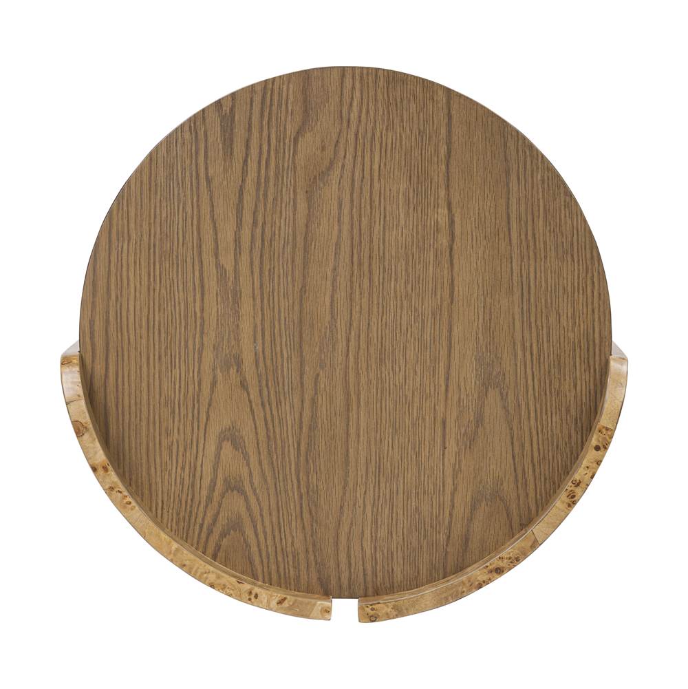 Varaluz 514TE20A Mushroom Oak,Mappa Burl Mckinney Side Table - Mushroom Oak/mappa Burl Image 7