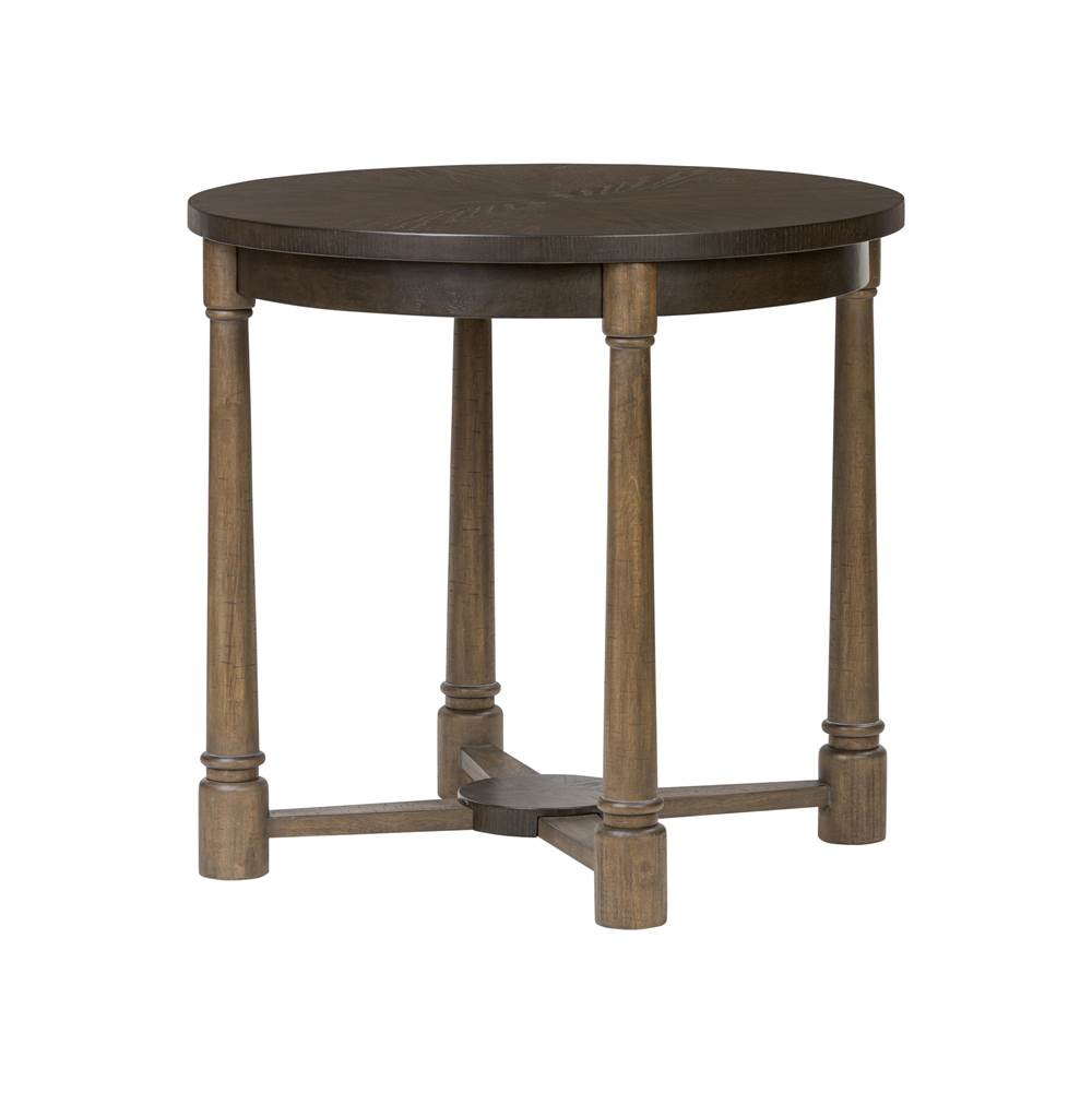 Varaluz 516TN32A Aged Barrel,Dark Brown Oak Nob Hill Center Table - Aged Barrel/dark Brown Oak Image 1