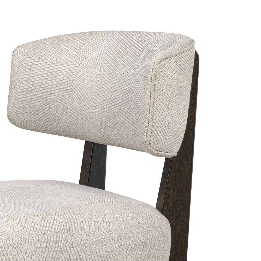 Varaluz 517CH21A Dark Brown Oak,Ecru Terra Dining Chair (set Of 2) - Dark Brown Oak/ecru Image 2