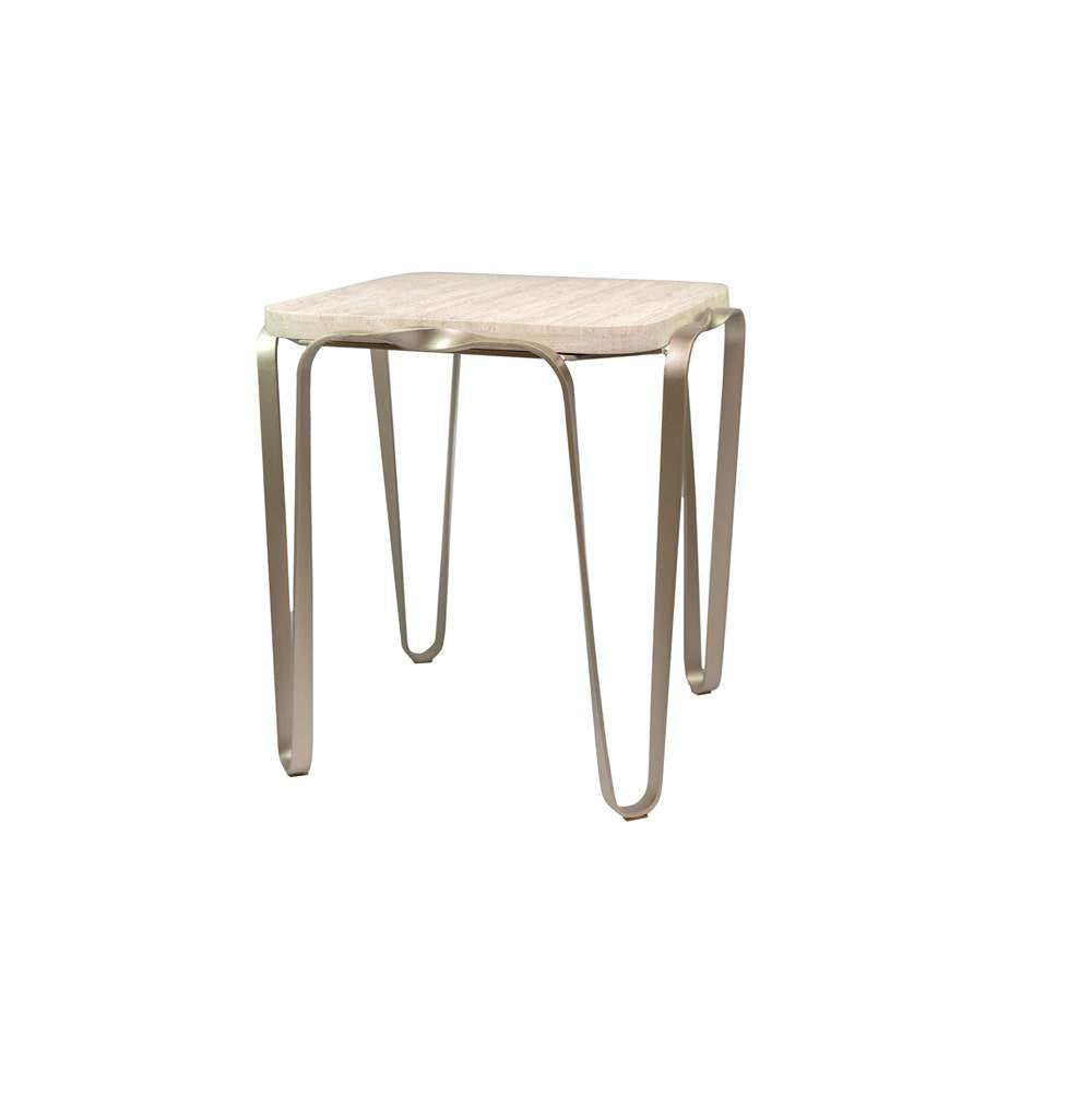 Varaluz 525TE24A Chablis Silver Devereaux Side Table - Chablis Silver Image 1