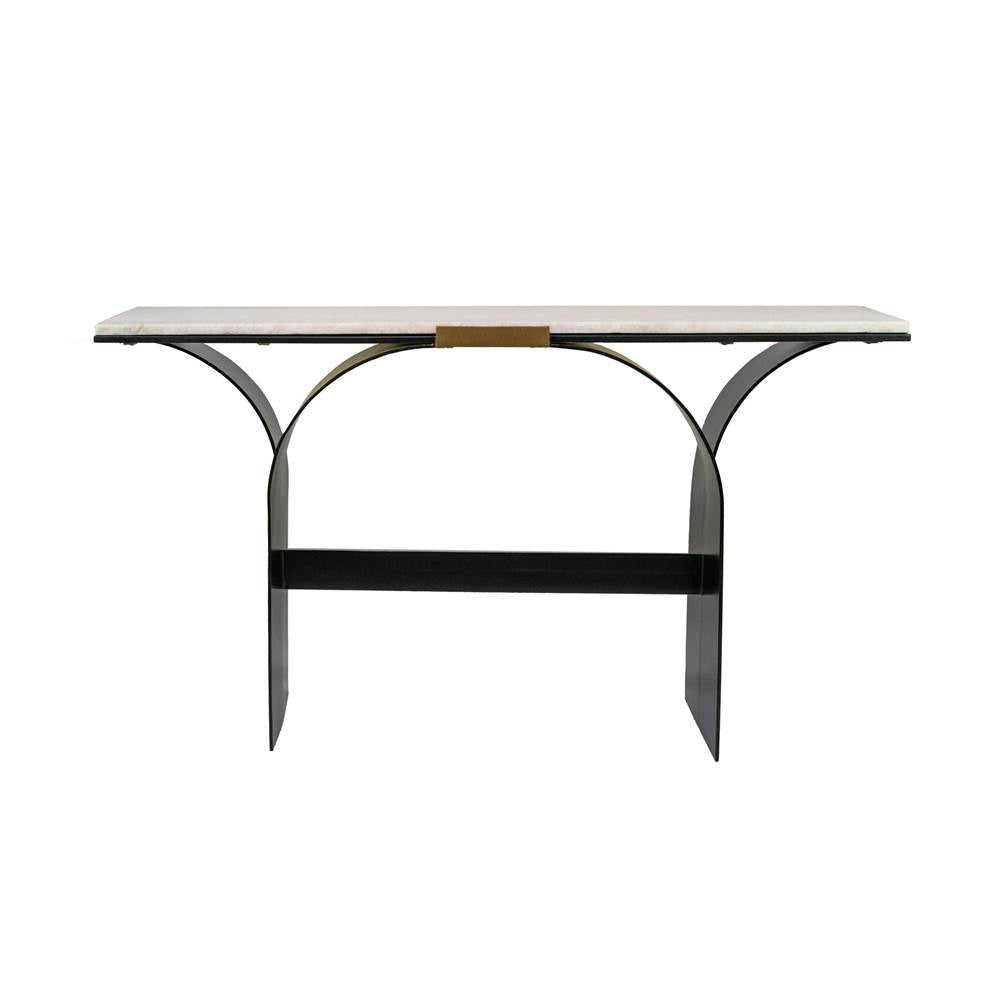 Varaluz Rivington Console Table - Heirloom Gold/nouveau Black