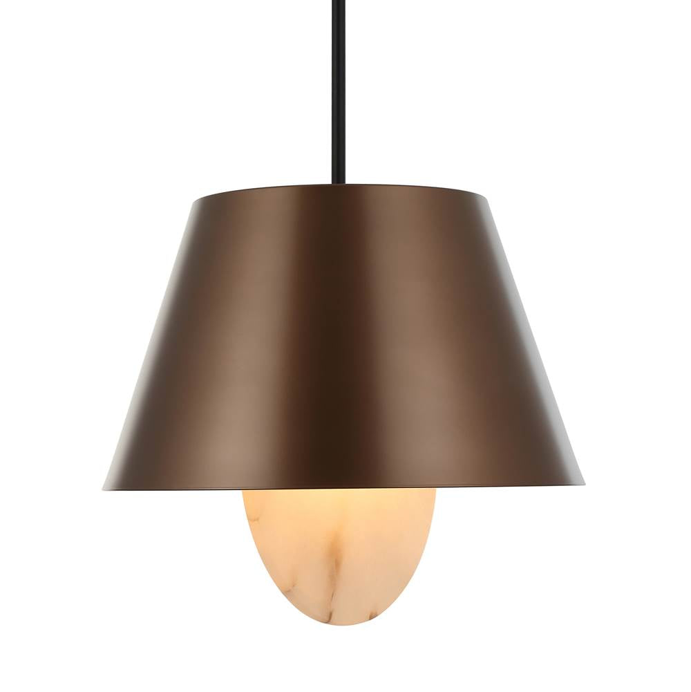 Varaluz 529P04BGMB Brontourage,Matte Black Rock On 4-lt Pendant - Brontourage/matte Black Image 1