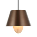 Varaluz 529P04BGMB Brontourage,Matte Black Rock On 4-lt Pendant - Brontourage/matte Black Image 1