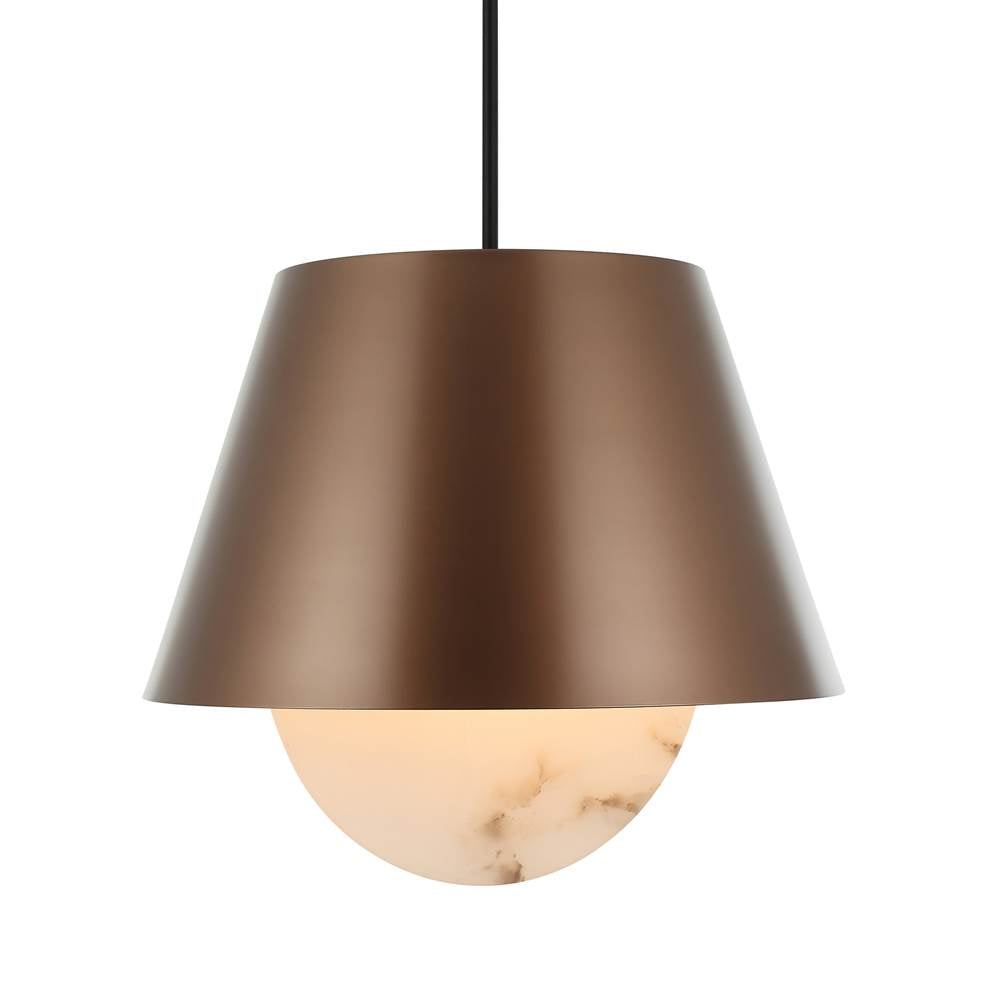 Varaluz 529P06BGMB Brontourage,Matte Black Rock On 6-lt Pendant - Brontourage/matte Black Image 1
