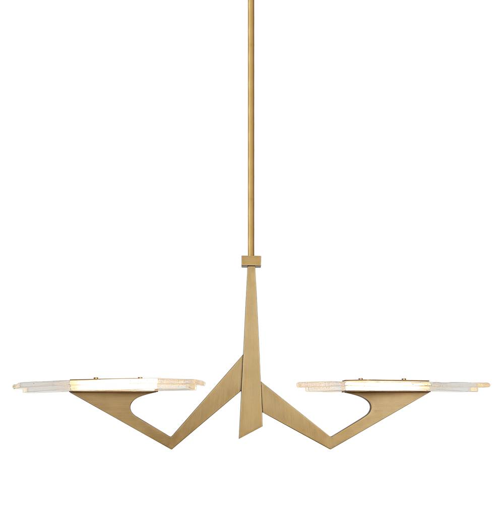 Varaluz 530N02LBK Brass Kisser Down The Wrong Path 2-lt Large Linear - Brass Kisser Image 1