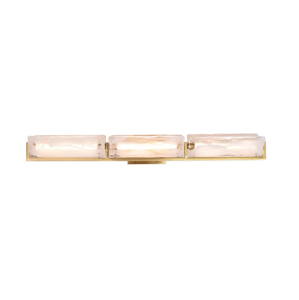 Varaluz 531B03SB Satin Brass Mingle 3-lt Bath - Satin Brass Image 1