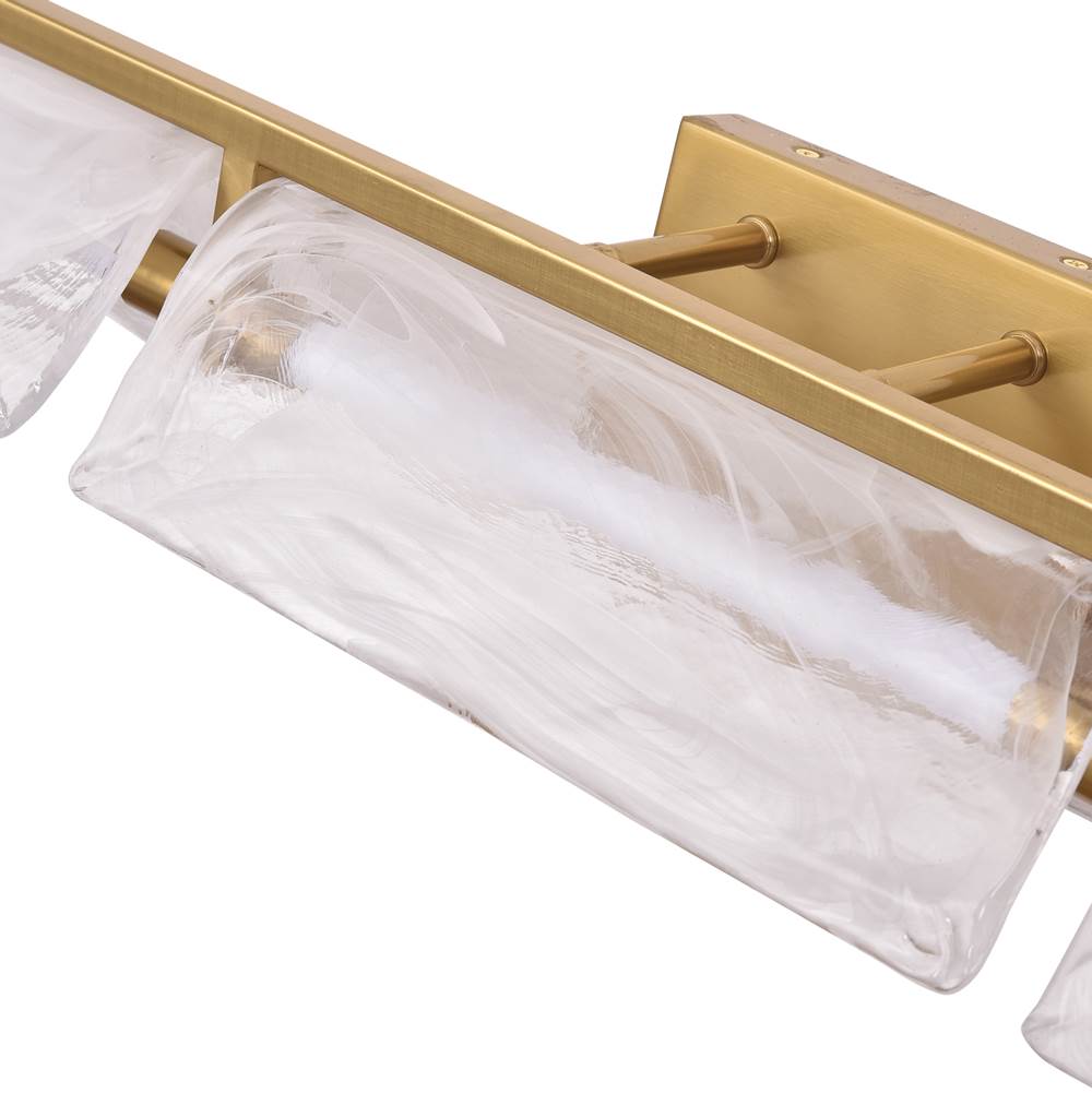 Varaluz 531B03SB Satin Brass Mingle 3-lt Bath - Satin Brass Image 3