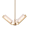 Varaluz 531C03SB Satin Brass Mingle 3-lt Chandelier - Satin Brass Image 1