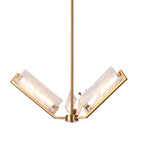Varaluz 531C03SB Satin Brass Mingle 3-lt Chandelier - Satin Brass Image 1