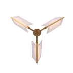 Varaluz 531C03SB Satin Brass Mingle 3-lt Chandelier - Satin Brass Image 6