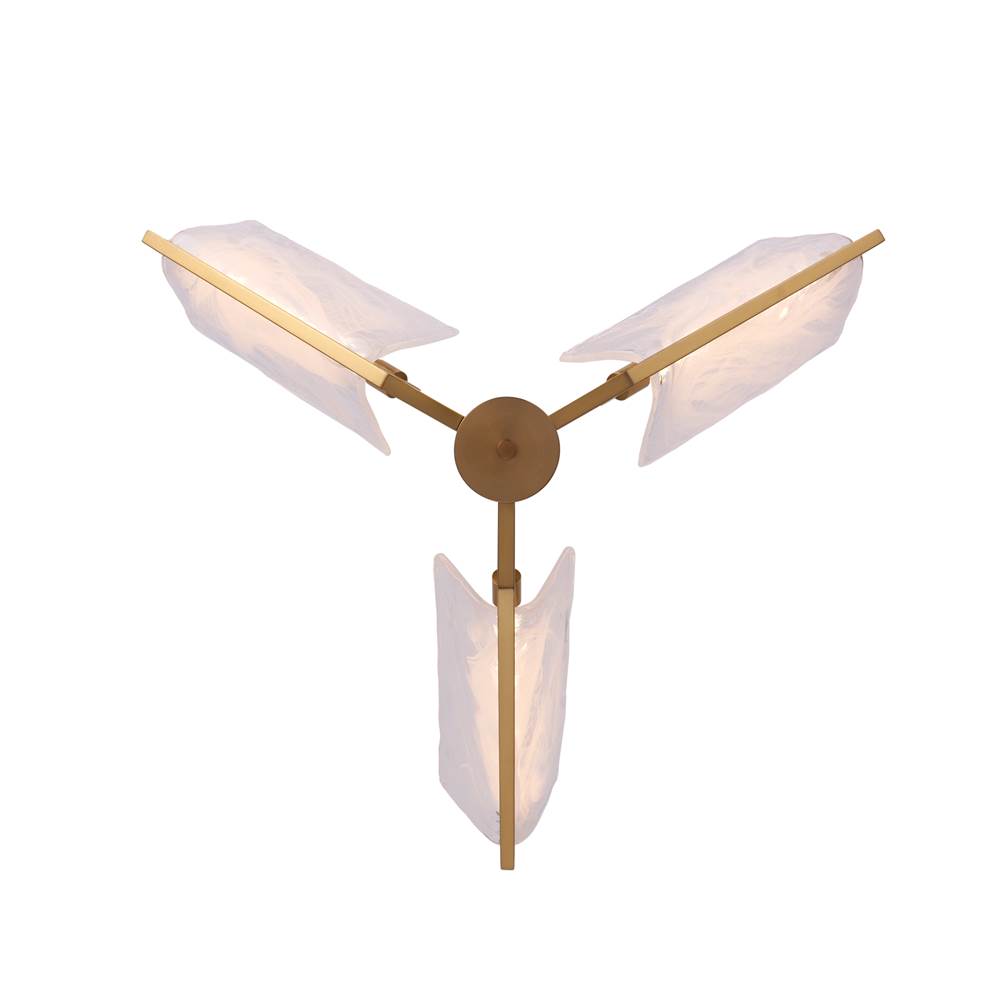 Varaluz 531C03SB Satin Brass Mingle 3-lt Chandelier - Satin Brass Image 6