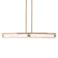 Varaluz 531N02SB Satin Brass Mingle 2-lt Medium Linear - Satin Brass Image 1