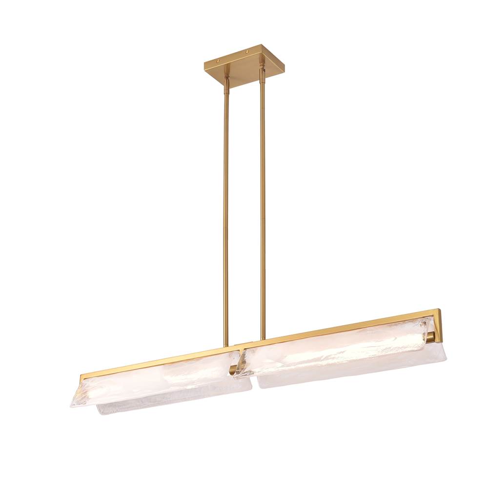 Varaluz Mingle 2-lt Medium Linear - Satin Brass