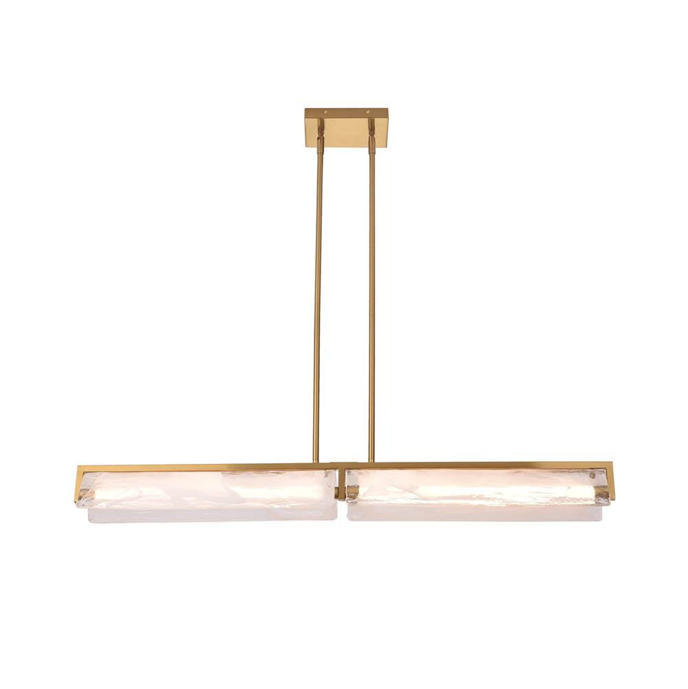 Varaluz 531N02SB Satin Brass Mingle 2-lt Medium Linear - Satin Brass Image 7