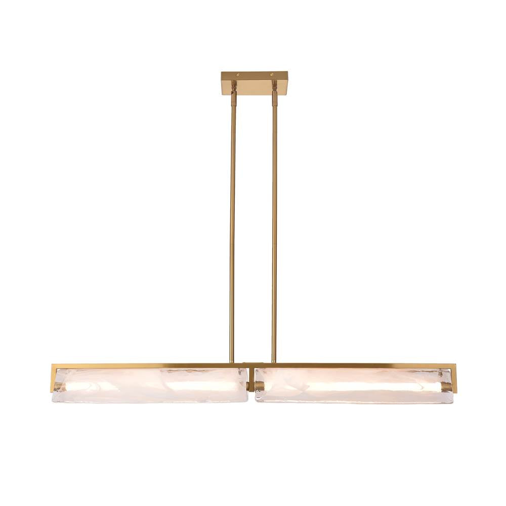Varaluz 531N02SB Satin Brass Mingle 2-lt Medium Linear - Satin Brass Image 5