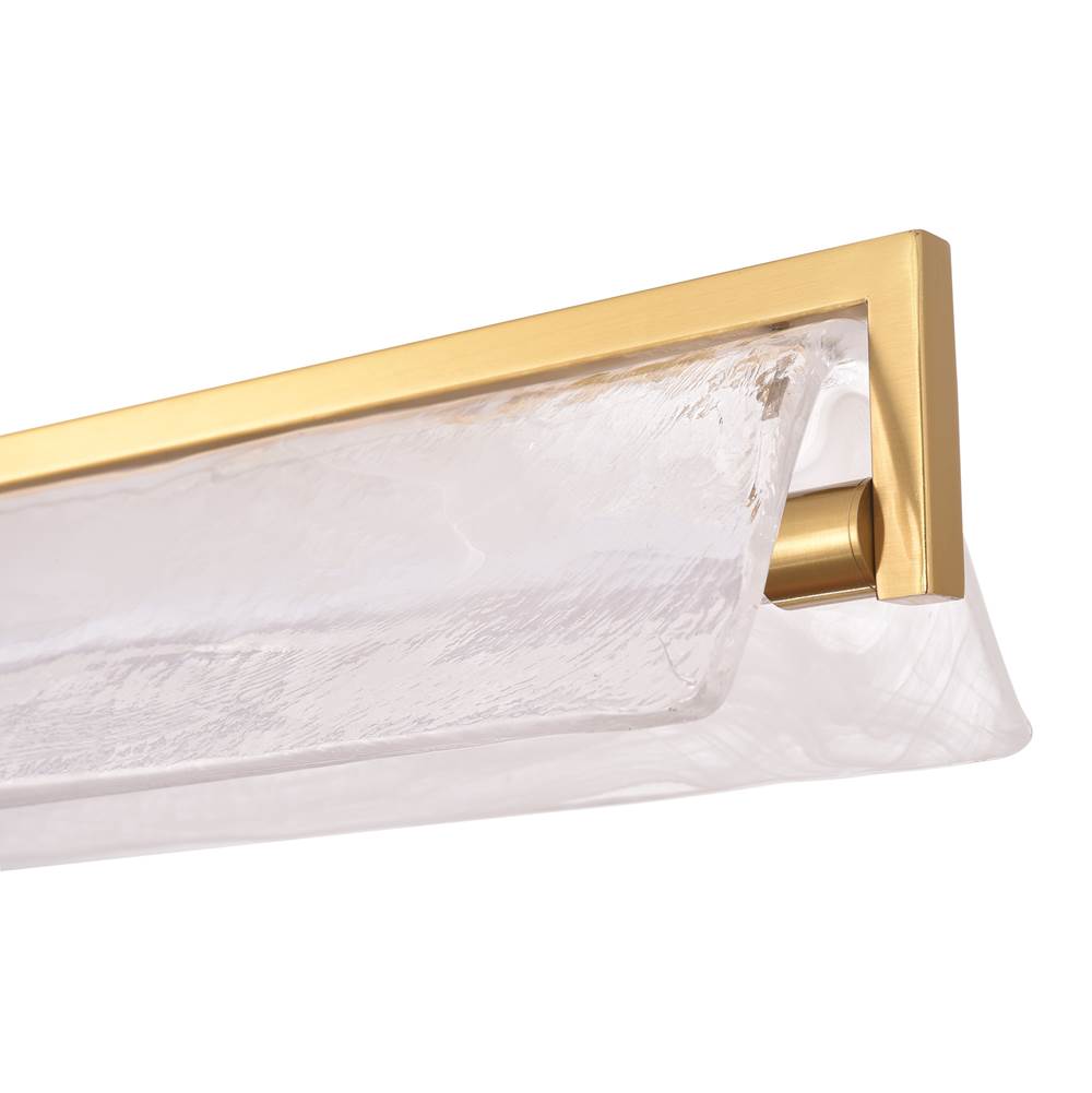 Varaluz 531N02SB Satin Brass Mingle 2-lt Medium Linear - Satin Brass Image 3