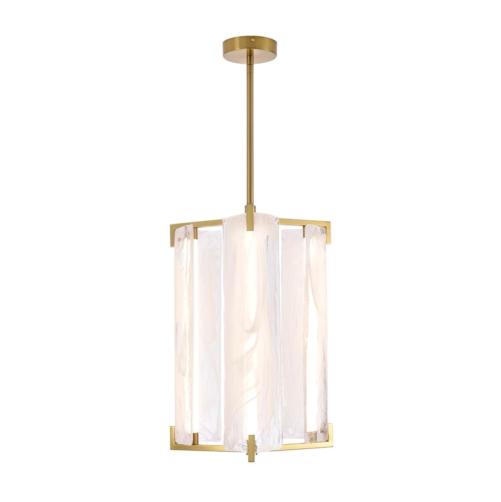 Varaluz 531P03SB Satin Brass Mingle 3-lt Pendant - Satin Brass Image 1