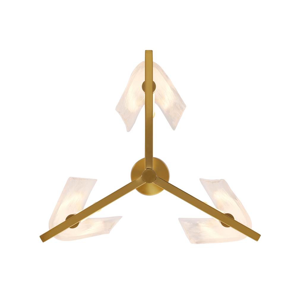 Varaluz 531P03SB Satin Brass Mingle 3-lt Pendant - Satin Brass Image 2