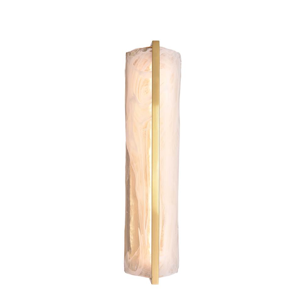 Varaluz 531W01LSB Satin Brass Mingle 1-lt Tall Sconce - Satin Brass Image 1