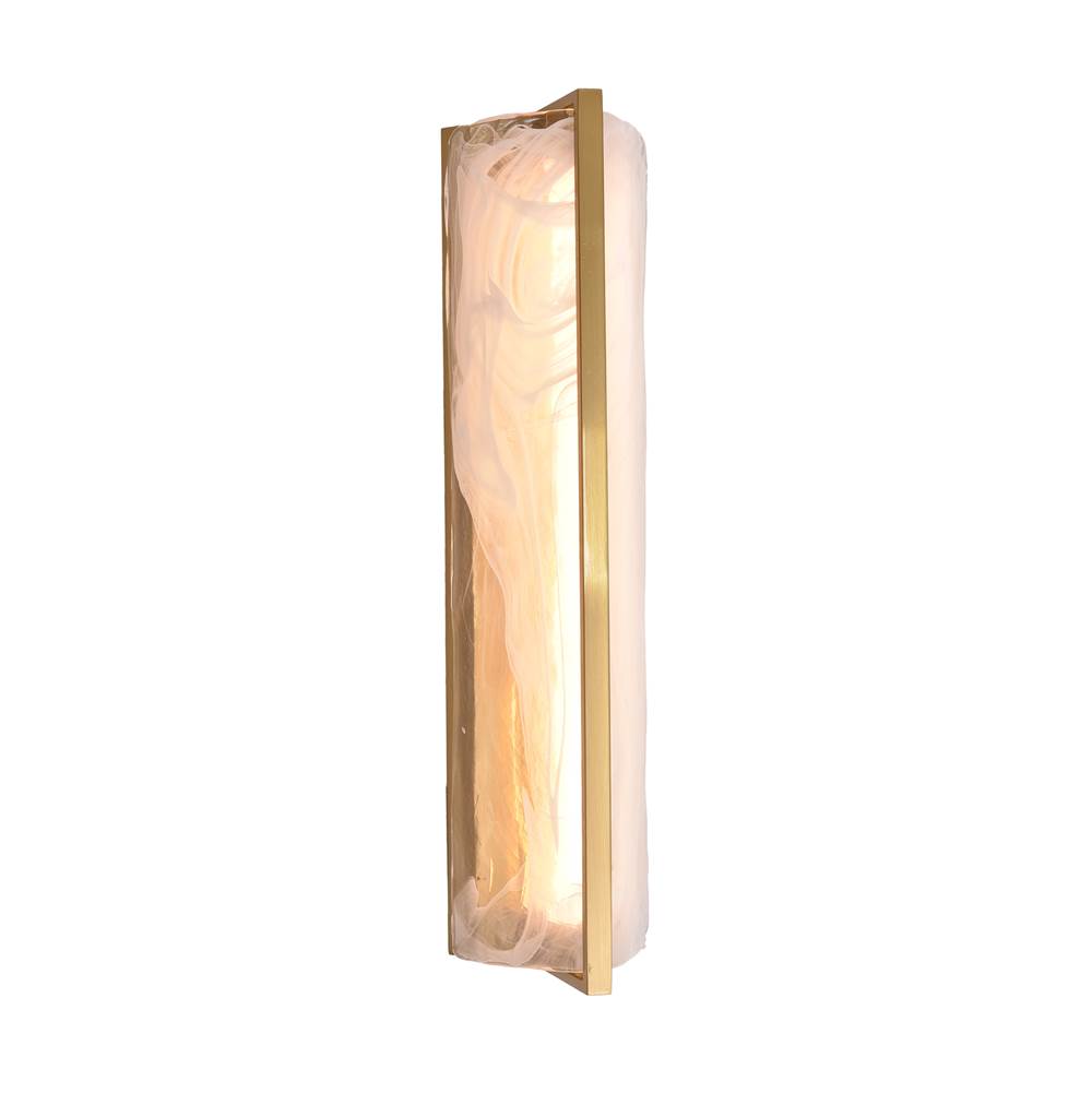 Varaluz Mingle 1-lt Tall Sconce - Satin Brass