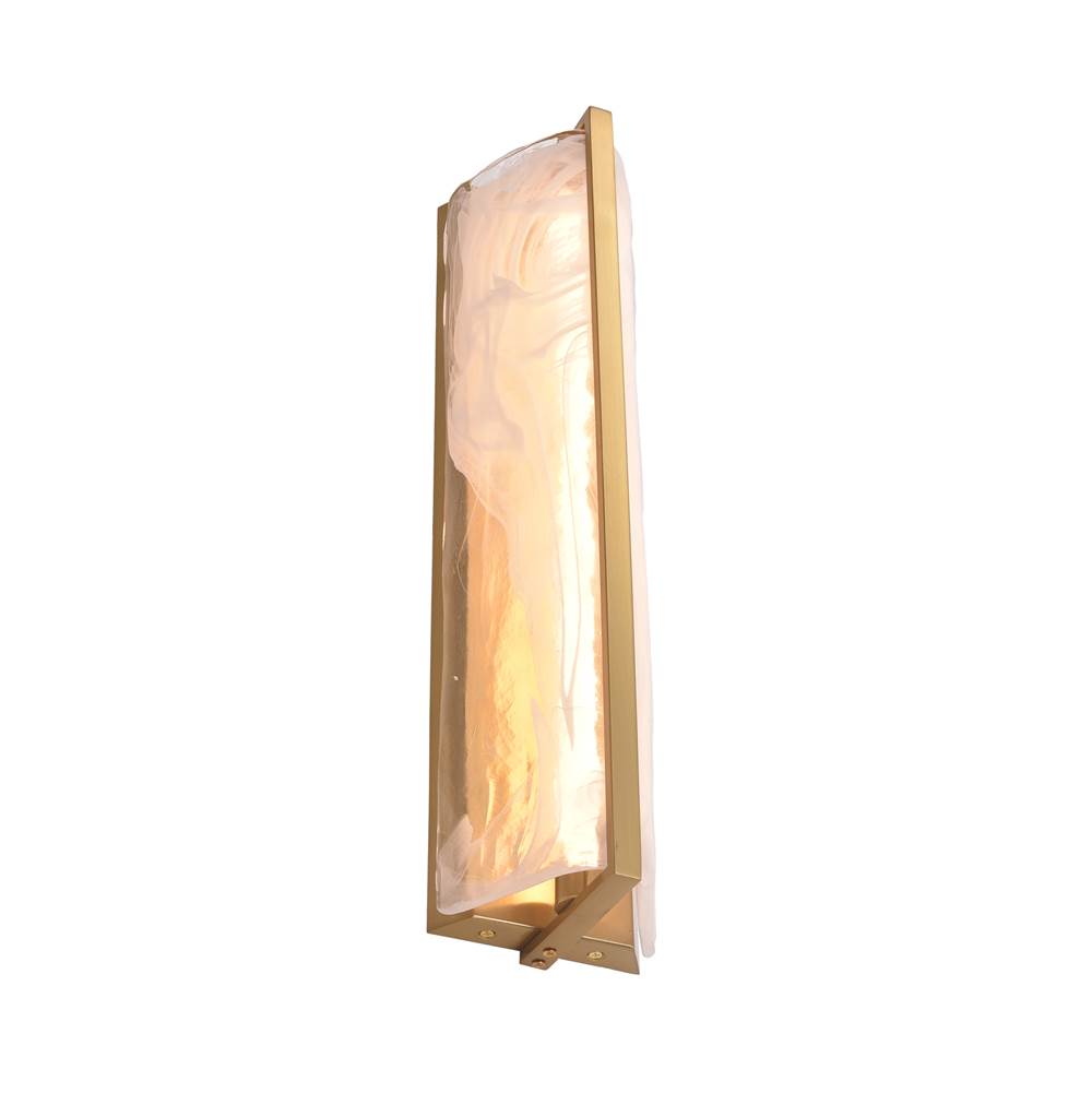 Varaluz 531W01LSB Satin Brass Mingle 1-lt Tall Sconce - Satin Brass Image 3