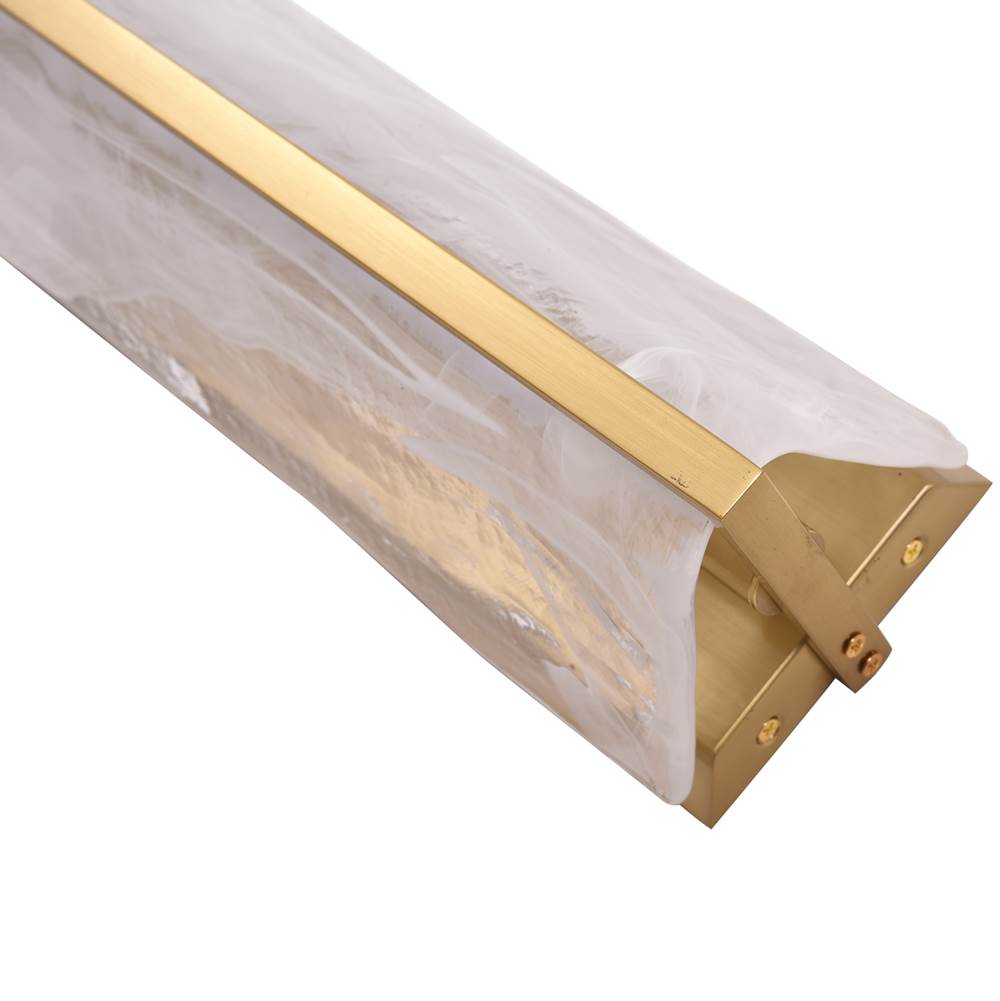 Varaluz 531W01LSB Satin Brass Mingle 1-lt Tall Sconce - Satin Brass Image 2