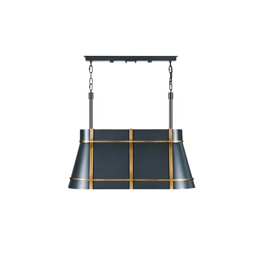 Varaluz Brasserie 4-lt Linear - Blackened Zinc/heritage Bronze