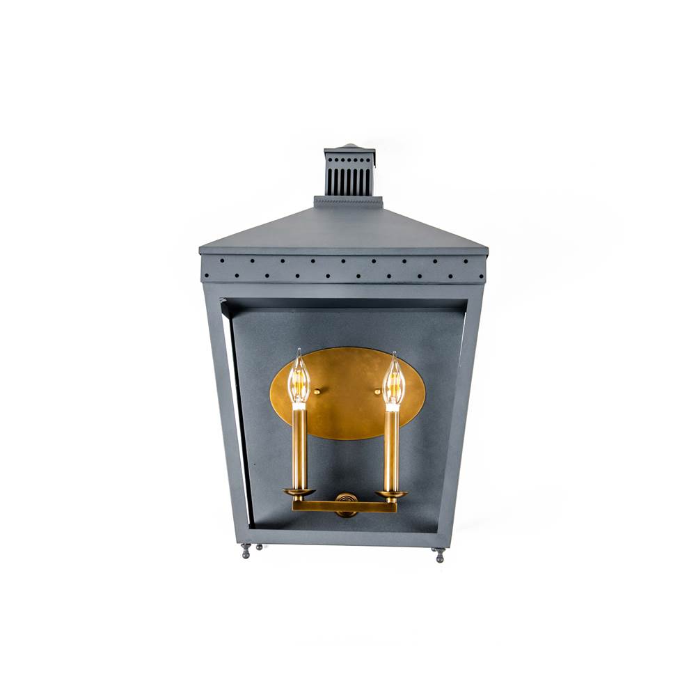 Varaluz Midnight Manor Midnight Manor 2-lt Sconce - Blackened Zinc/antique Bronze