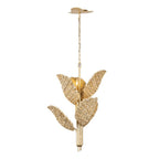 Varaluz Banana Leaf Banana Leaf 6-lt Chandelier - French Gold/natural Seagrass