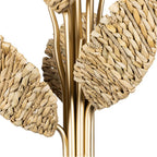 Varaluz 901C06FGN French Gold,Natural Seagrass Banana Leaf 6-lt Chandelier - French Gold/natural Seagrass Image 3