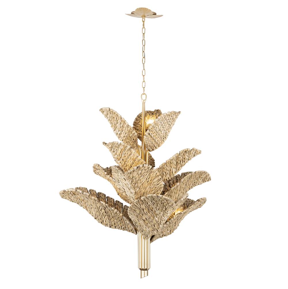 Varaluz Banana Leaf Banana Leaf 12-lt Chandelier - Banana Leaf
