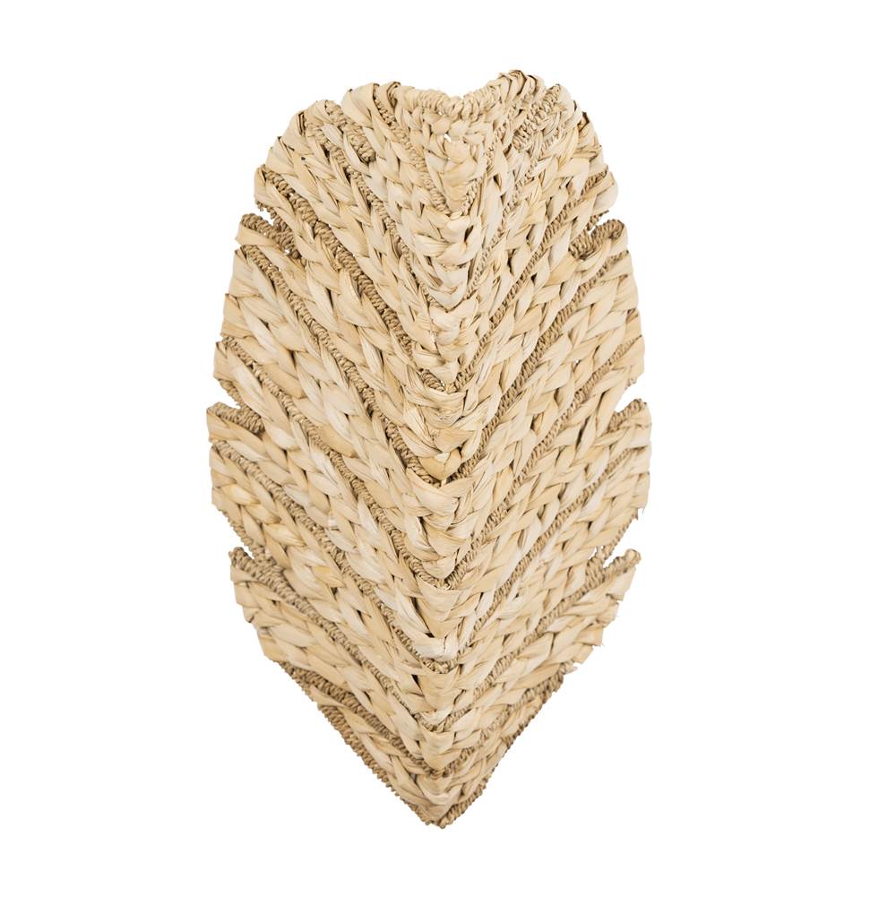 Varaluz 901K02FGN French Gold,Natural Seagrass Banana Leaf 2-lt Sconce - French Gold/natural Seagrass Image 1