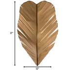 Varaluz 901K02GO Gold, Dark Edging Banana Leaf 2-lt Sconce - Gold W/dark Edging Image 3