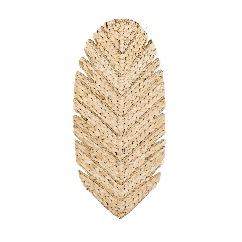 Varaluz 901K03FGN French Gold,Natural Seagrass Banana Leaf 3-lt Sconce - French Gold/natural Seagrass Image 1